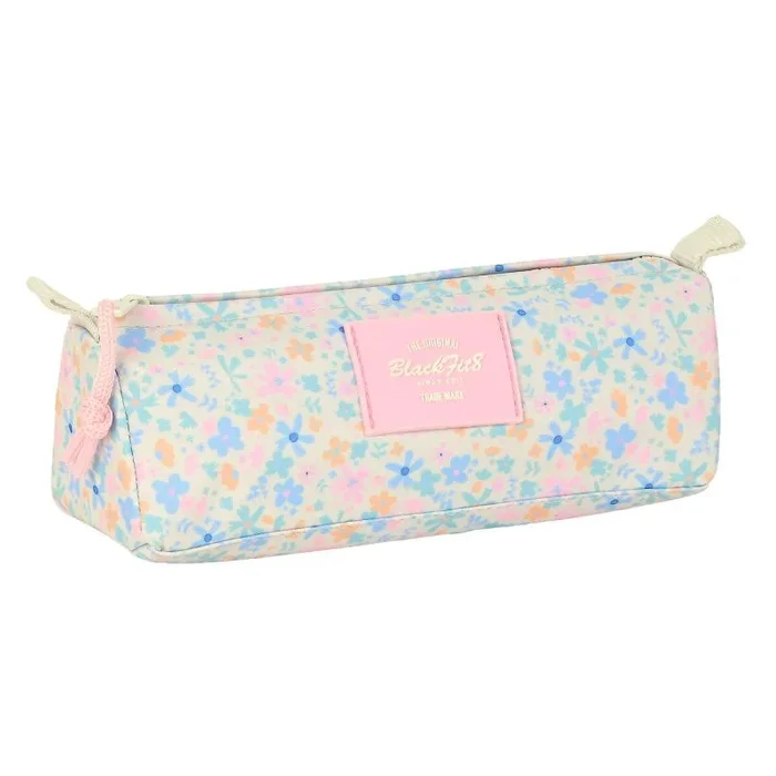 Blackfit8 Blossom – Portatodo con Cremallera y Compartimiento, Estuche Infantil, Estuche Niño, Ideal para Niños en Edad Escolar, Cómodo y Versátil, Calidad y Resistencia, 21x7x8 cm, Color Pastel