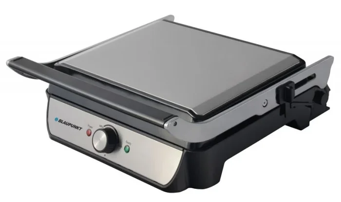 Blaupunkt GRS701 Grill Eléctrico, 2000 W, Acero Inoxidable, Plateado