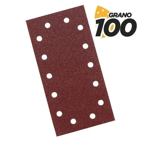 Blim Pack de 10 Lijas con Velcro para Lijadora BL0123 – Grano 100 – Formato Rectangular