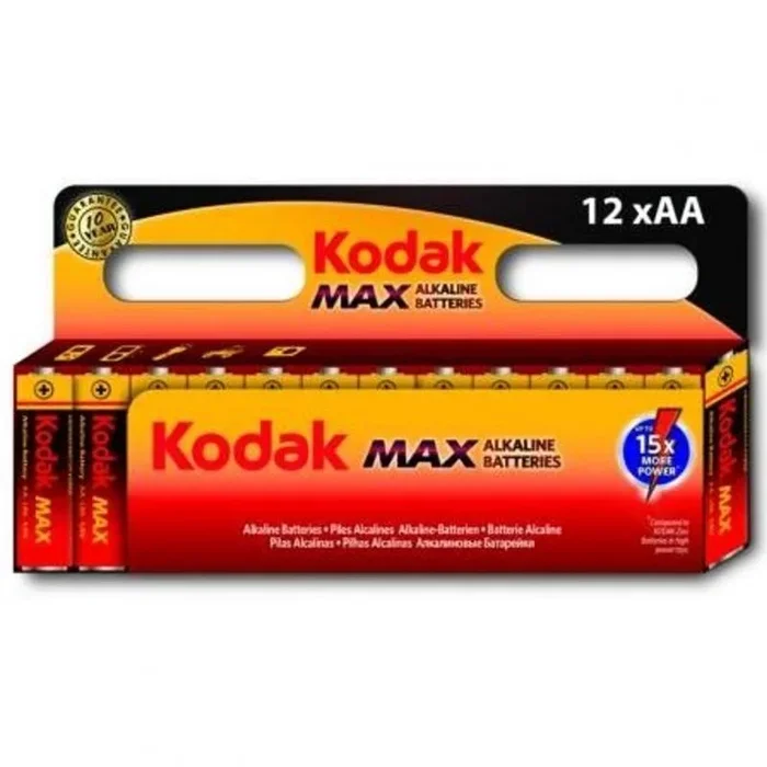 Blister pilas kodak alcalina max aa lr6 blister 12 pilas