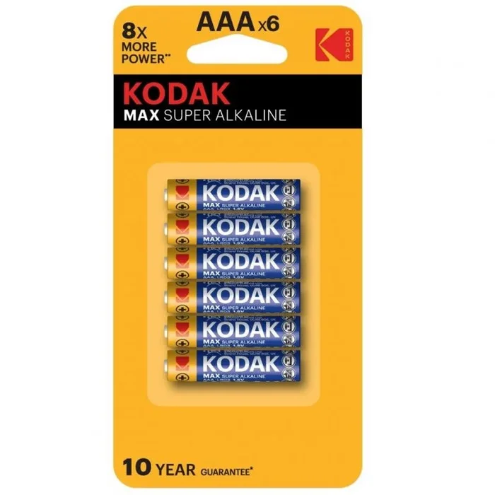 Blister pilas kodak alcalina max aaa lr3 blister 6 pilas