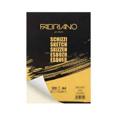 Bloc espiral microperforado para esbozo a4 90 gr 120 hojas fabriano f56621297
