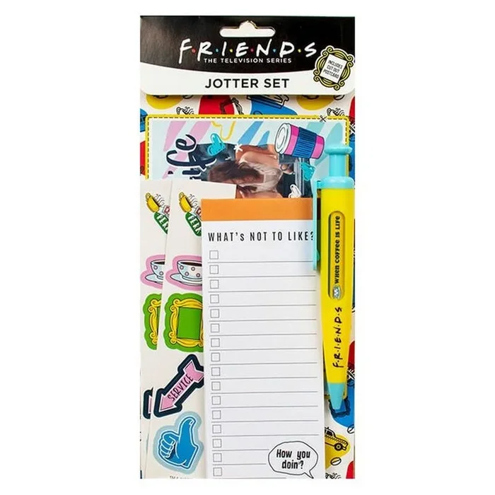 BLUE SKY, Set de papelería con Postal de Friends