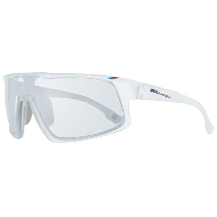 BMW Motorsport-Gafas de sol de hombre BS0005-forma de mascara, color cristal, lentes reflejadas color humo
