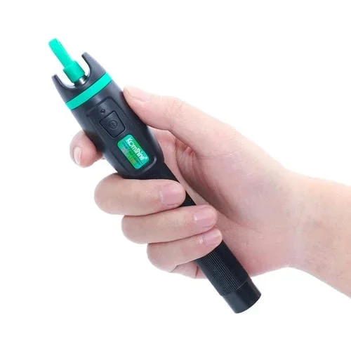 Bolígrafo de Luz Roja de Fibra Óptica Komshine Kfl-11P-30Mw con Fuente de Luz Láser Visible de Metal