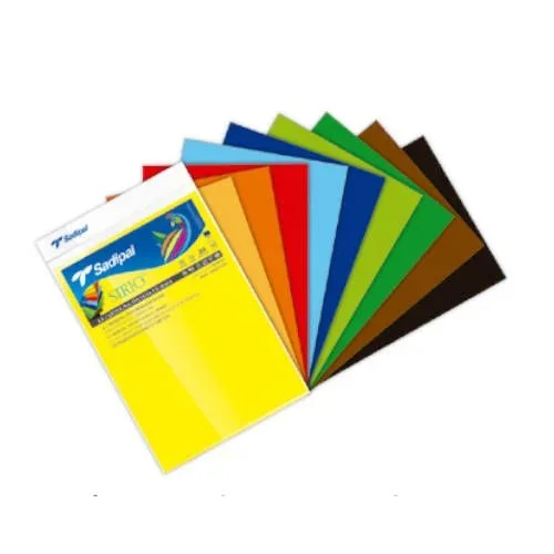 Bolsa 50 cartulinas color tintada en masa de 170 gr. din a4 cm negro sadipal