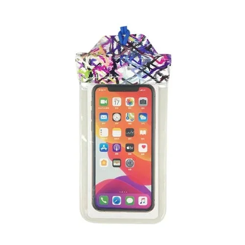 Bolsa Impermeable para Teléfono 2 Pcs PVC TPU Pantalla Táctil (Línea de Color 2)