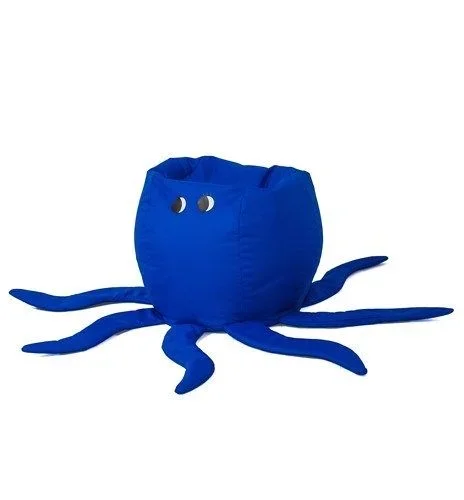 Bolsa pulpo azul sako puf l 80 x 80 cm