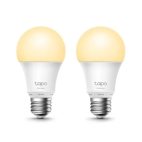 Bombilla led wifi inteligente tp-link tapo l510e pack 2u e27 2700k regulable compatible con alexa y google