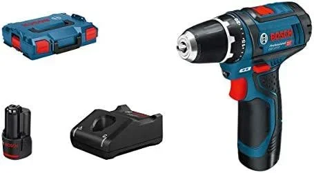 BOSCH 0601868109 – Atornillador a batería GSR 12V-15 Professional. 12V 17.9×17.8cm 0,95 kg. 2 Velocidades. 0-350/1.300 rpm. 30/13Nm.