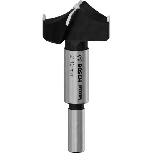 Bosch 1x Broca para cajas de bisagras EXPERT (para Tableros recubiertos de plástico, Tablero para mobiliario de madera maciza, Ø 40,00 mm, Professional Accesorios Taladro de pie)