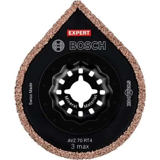Bosch 1x Placa para aplicación de lechada EXPERT AVZ 70 RT4 3 max (para Mortero, Mortero, Anchura mm, Professional Accesorios Multiherramienta)