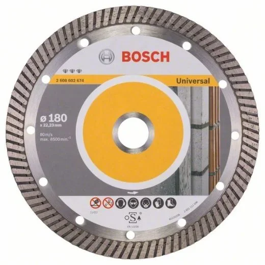 Bosch 2 608 602 674 – Disco de corte de diamante Best for Universal Turbo – 180 x 22,23 x 2,5 x 12 mm (pack de 1)