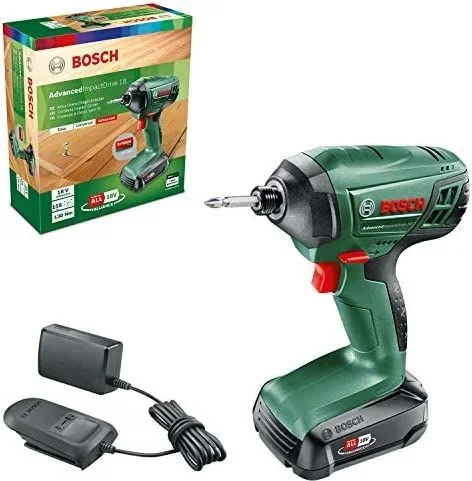 Bosch Atornillador de impacto a batería AdvancedImpactDrive 18 (1 batería, sistema de 18 V, en caja)