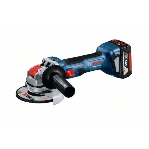 Bosch Professional 18V System GWX 18V-7 – Amoladora angular a batería (18V, X-LOCK, disco diametro 115 mm, sin batería, en caja), Azul