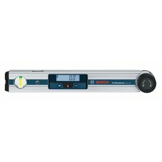 Bosch Professional Medidor digital de ángulos GAM 220 (margen de medición: 0 – 220º, longitud: 40 cm)