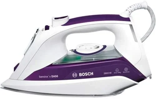 Bosch Sensixx’x DA50 Plancha vapor-seco Suela de Ceranium 2800 W Púrpura, Blanco