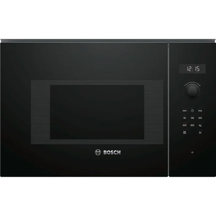 Bosch Serie 6 BFL524MB0 Integrado – Microondas (Integrado, Microondas con grill, 20 L, 800 W, Giratorio, Tocar, Negro)