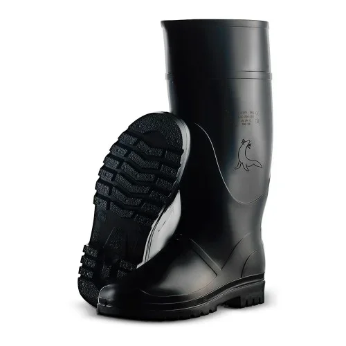 Bota de agua caña alta color negro talla 46