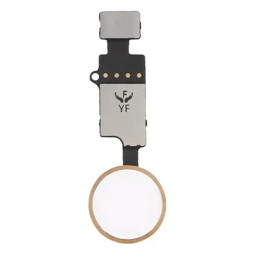 Botón de Inicio con Cable Flex Apple iPhone 8 Plus, 7 Plus, 8 y 7 (Oro) sin Soporte de Huellas Dactilares