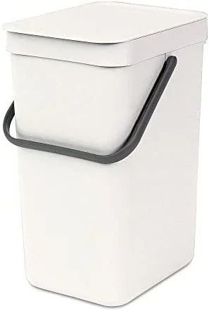 Brabantia Sort & Go Poubelle Plastique Blanc 16 L
