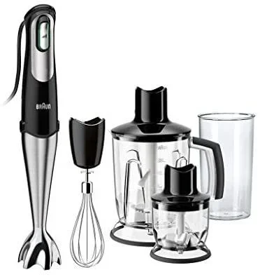 Braun MultiQuick 7 MQ 7045X 1,25 L Batidora de inmersión 1000 W Negro, Acero inoxidable