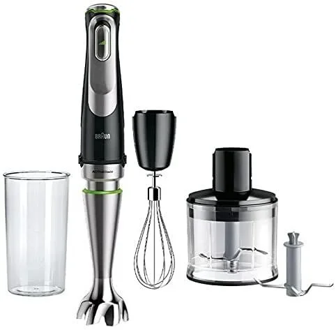 Braun MultiQuick 9 MQ 9135XI 0,6 L Batidora de inmersión 1200 W Negro, Acero inoxidable