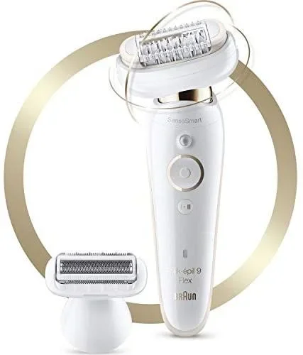 Braun Silk-épil 9 81688635 depiladora Oro, Blanco 40 Pinzas Silk-épil 9 81688635, Oro, Blanco, 40 Pinzas, Axila, Bikini, Front Thigh, Parte Interior Superior del Brazo, Outer Upper Arms,