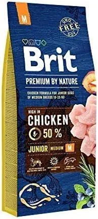 Brit 8594031449355 comida seca para perros 15 kg Cachorro Manzana, Pollo, Maíz, Salmón