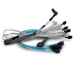 Broadcom 05-50063-00 cable Serial Attached SCSI (SAS) 1 m Negro, Azul, Plata