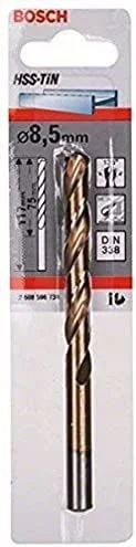 Brocas para metal HSS-TiN, DIN 338 . 8,5 x 75 x 117 mm