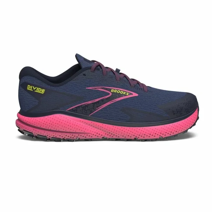 Brooks Divide 5, Sneaker Mujer, Grey Blue Pink Lime, 41 EU