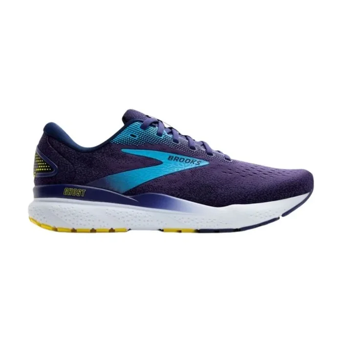 BROOKS Ghost 16, Sneaker Hombre, Blue Bonnie Blue Yellow, 42 EU