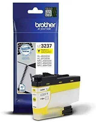 Brother LC-3237Y cartucho de tinta 1 pieza(s) Original Rendimiento estándar Amarillo