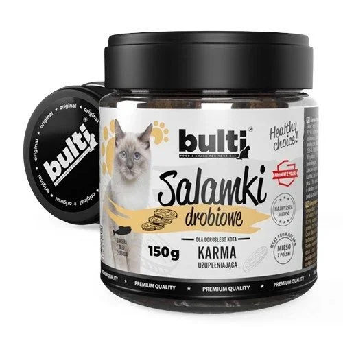 Bulti salamki drobiowe przysmak dla kota 150g
