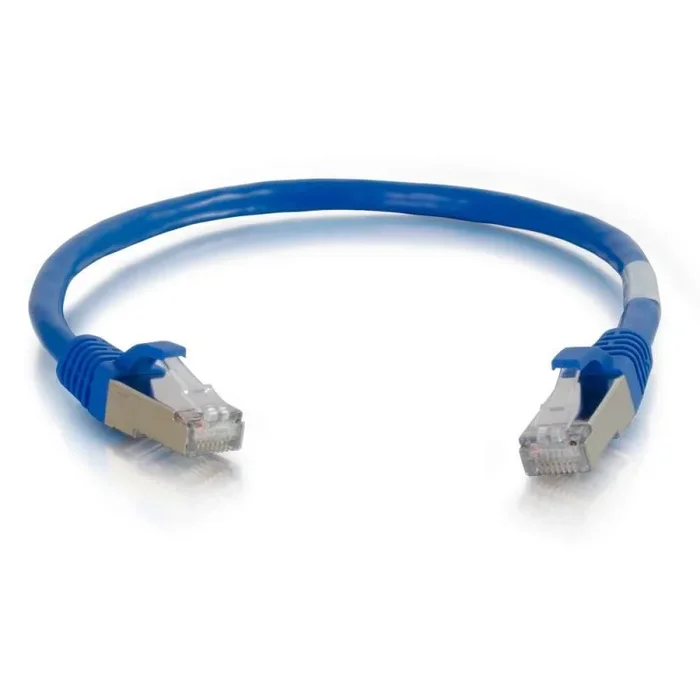 C2G 0,3 m (apantallado Entrelazado Cat. 6 A SSTP, Cable de Red de Red, Color Negro Azul BLU – BLU 20 m