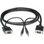 C2G 10m Monitor Cable + 3.5mm Audio VGA (D-Sub) + 3,5mm Negro