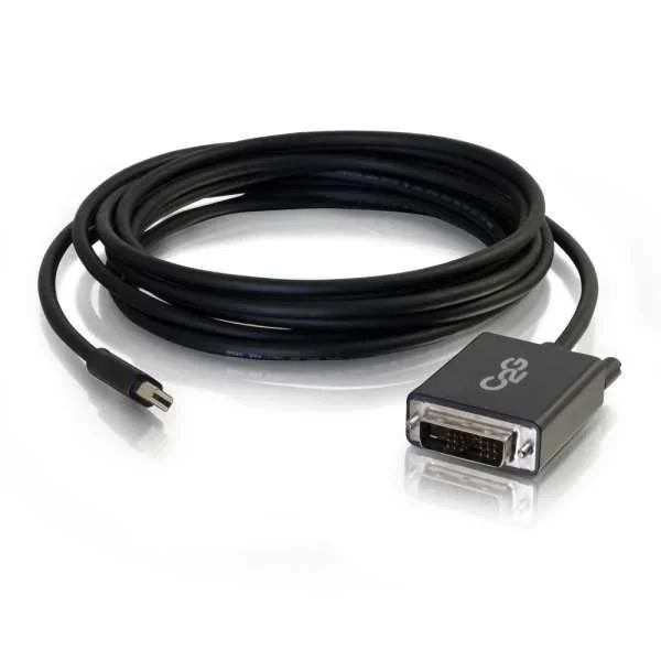 C2G 2.0m Mini DisplayPort M/Single Link DVI-D M 2 m Negro – Adaptadores de cable de vídeo (2 m, Mini DisplayPort, DVI-D, 1920 x 1200 Pixeles, Negro, Macho/Hembra)
