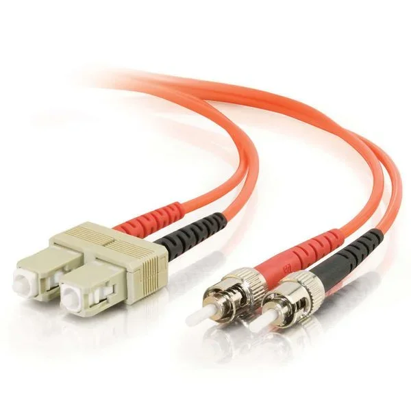C2G 85480 cable de fibra optica 1 m SC ST OFNR Naranja
