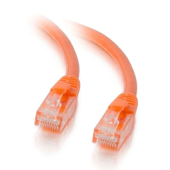 C2G Cable de conexión de red de 1,5 m Cat5e sin blindaje y con funda (UTP), color naranja