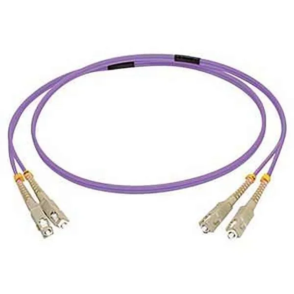 C2G CABLE DE FIBRA SC/SC OM4 LSZH DE 1 M – VIOLETA