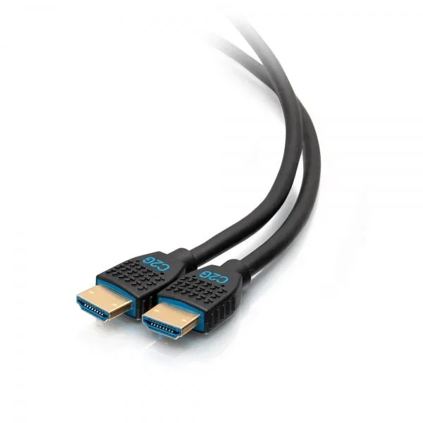 C2G Cable HDMI ultra flexible de alta velocidad con serie de rendimiento de 1,8 m – 4K 60 Hz para instalación en pared y con clasificación CMG (FT4)