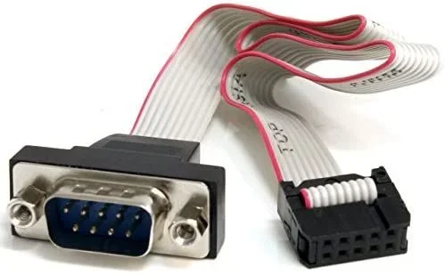 cabezal bracket de puerto serie rs232 serial 0,4m con conexion a placa base,garantia lifetime