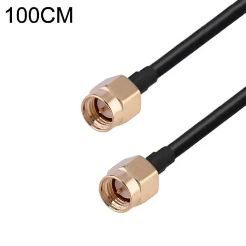 Cable Adaptador Coaxial RF SMA Macho a SMA Macho RG174 Longitud 1 m