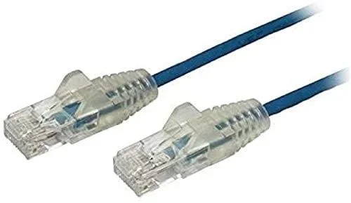 Cable Cat6 de 2,5m – Delgado – con Conectores RJ45 sin Enganches – Azul