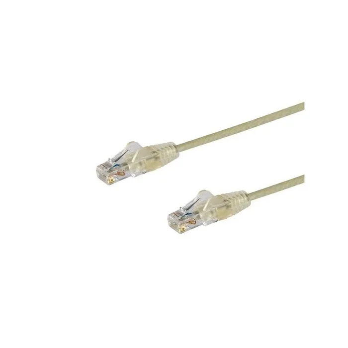 Cable Cat6 de 3m – Delgado – con Conectores RJ45 sin Enganches – Gris