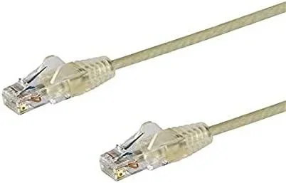 Cable Cat6 de 50cm – Delgado – con Conectores RJ45 sin Enganches – Gris