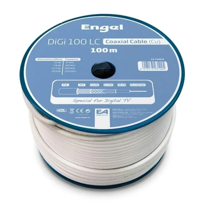 Cable coaxial antena tv engel cobre