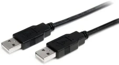 Cable de 2m USB 2.0 Alta Velocidad Macho a Macho USB A – Negro