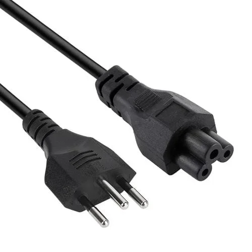 Cable de Alimentación CA para Portátil Brasil 3 Clavijas Longitud 1,2 m OD5.5